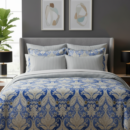 IV856 Cotton Comforter Set - Light Filling