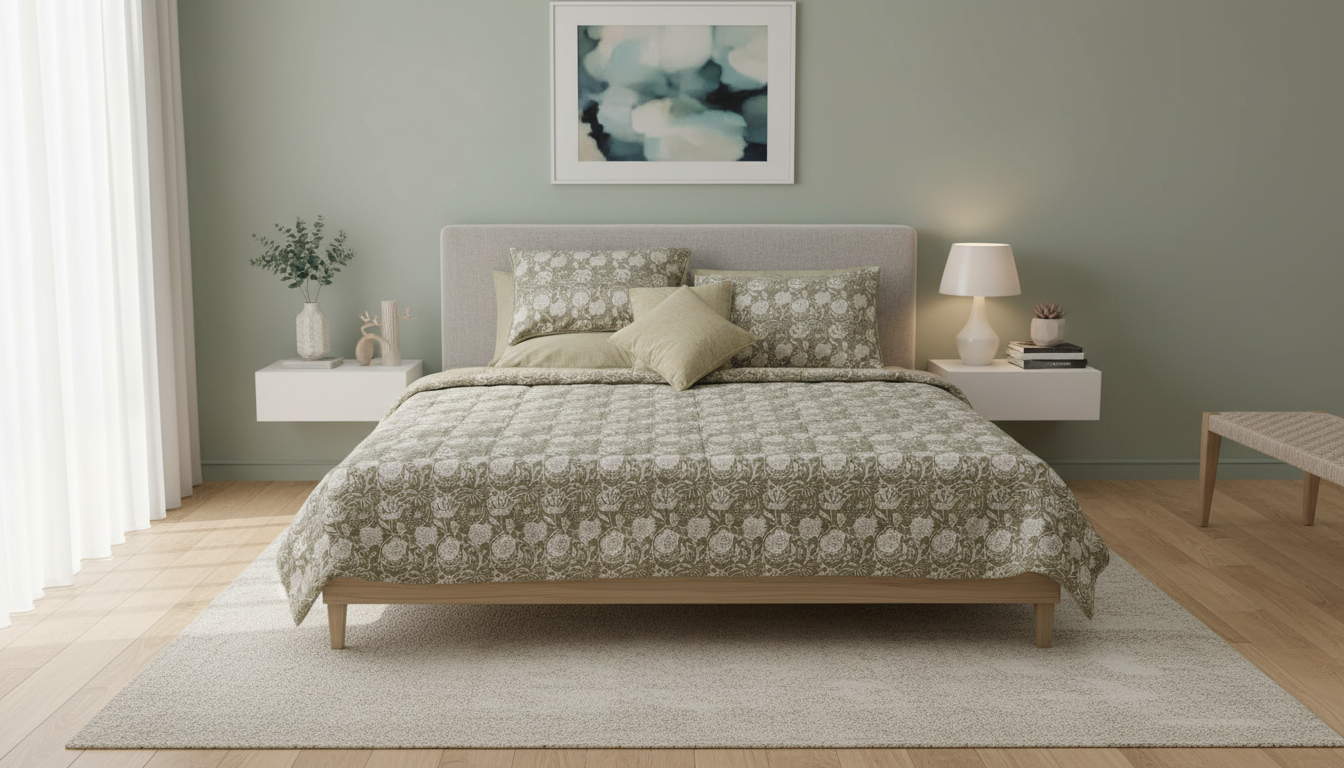 IV688 Cotton Comforter Set - Light Filling