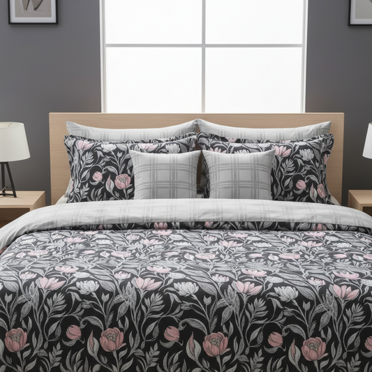 IV825 Cotton Comforter Set - Light Filling