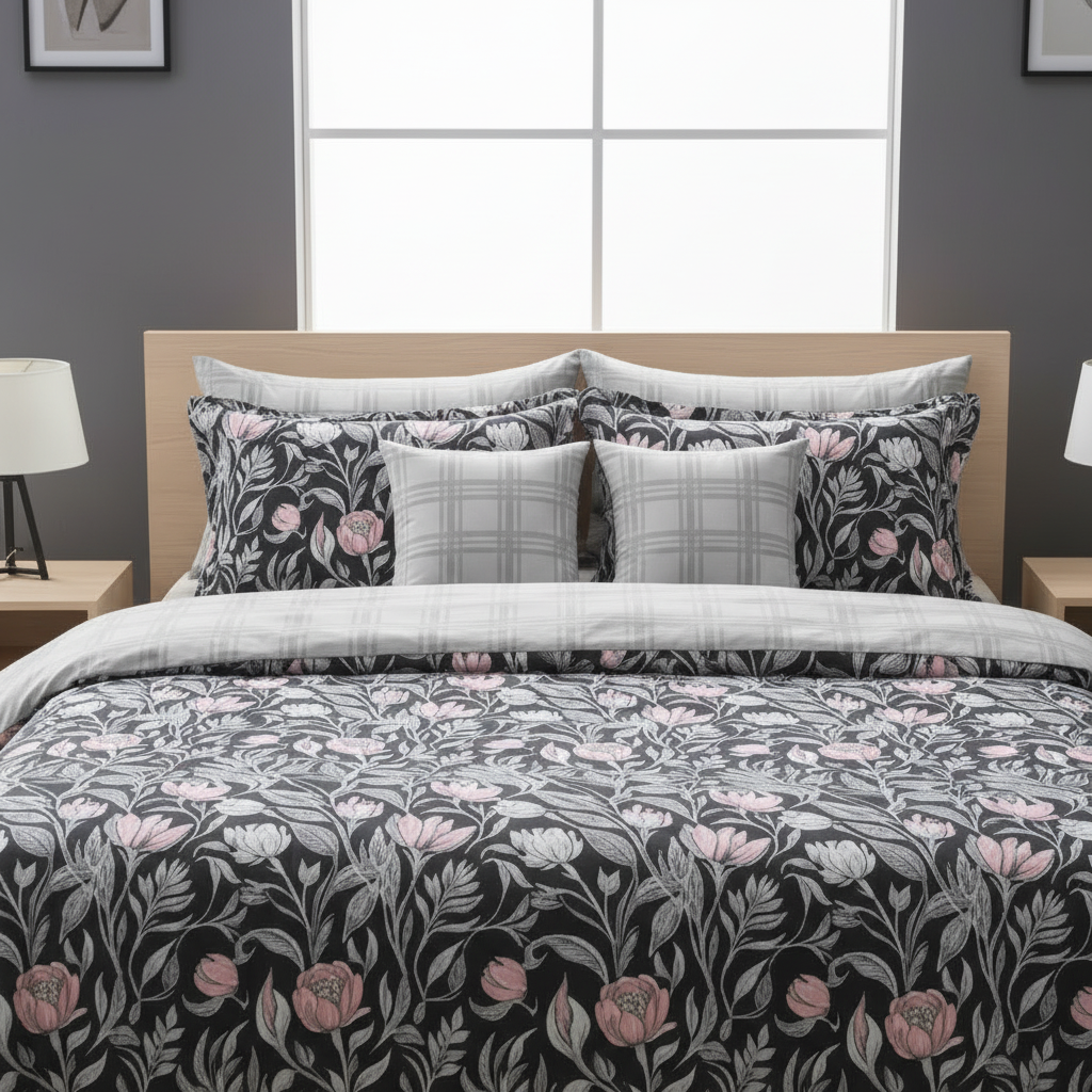 IV825 Cotton Duvet Cover Set - Without Filling