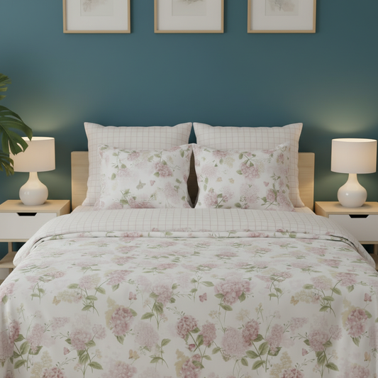 IV788 Cotton Comforter Set - Light Filling