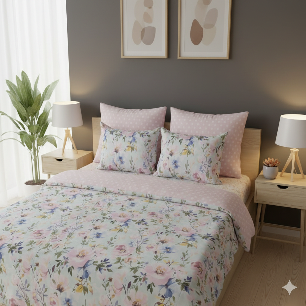 IV798 Cotton Duvet Cover Set - Without Filling