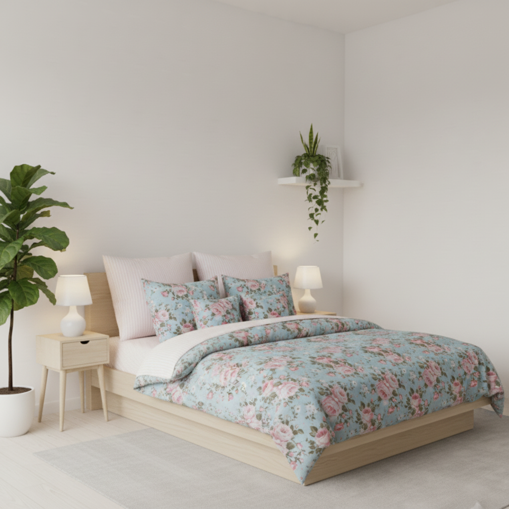 IV740 Cotton Duvet Cover Set - Without Filling