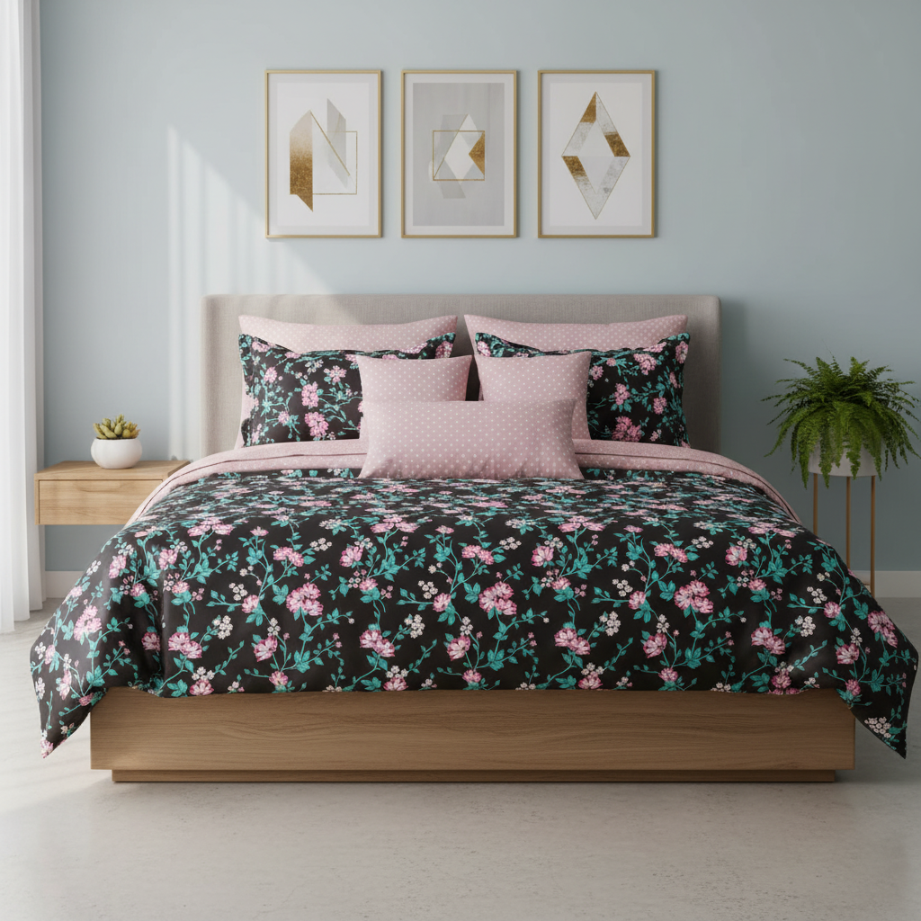 IV839 Cotton Comforter Set - Light Filling