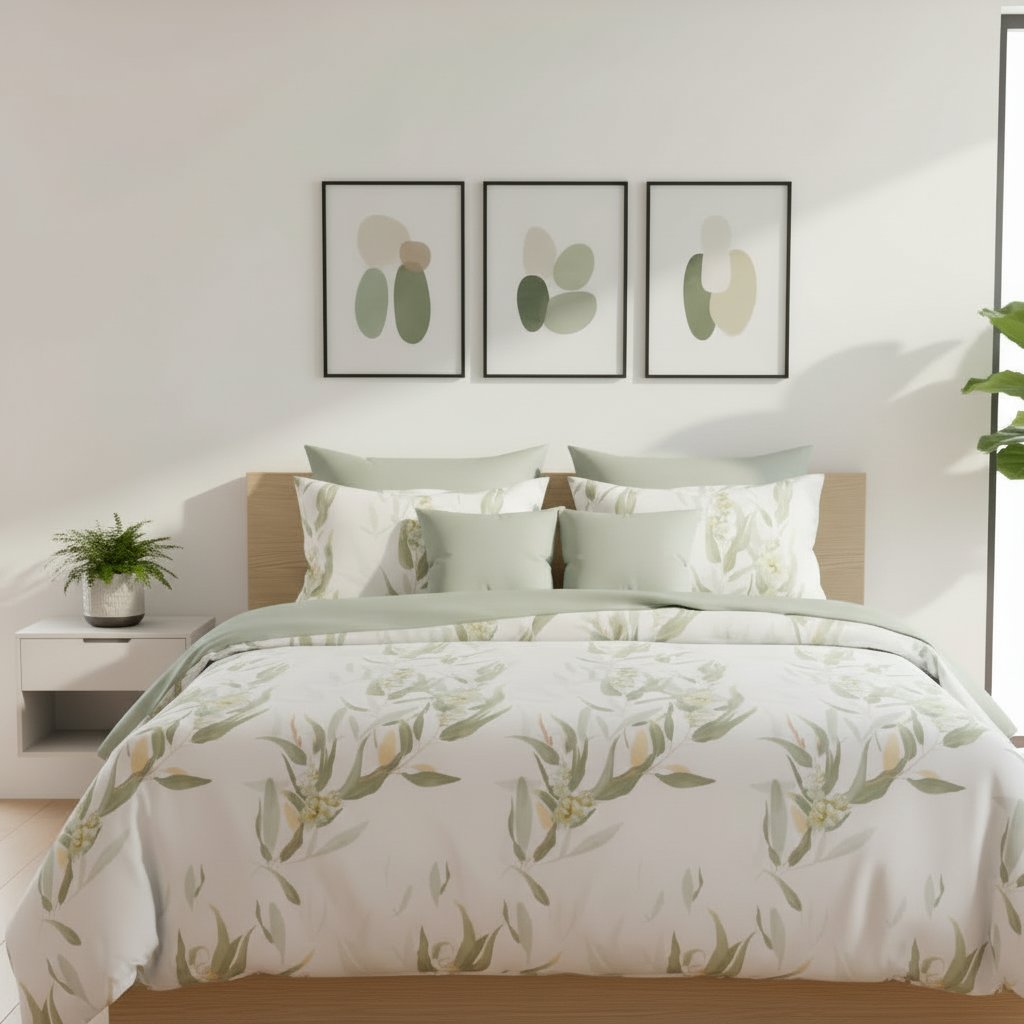 IV848 Cotton Comforter Set - Light Filling