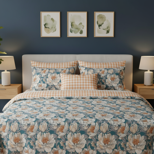 IV852 Cotton Comforter Set - Light Filling