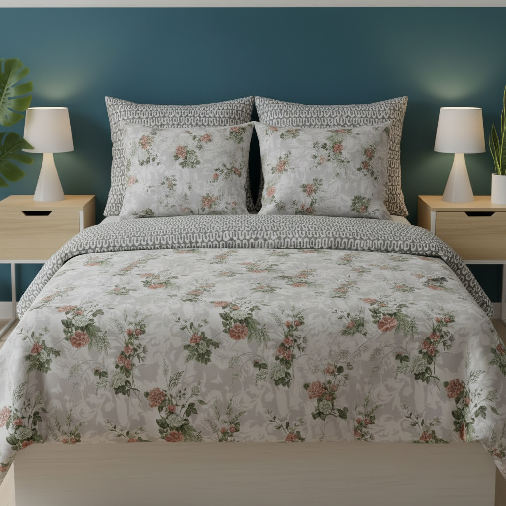 IV787 Cotton Comforter Set - Light Filling