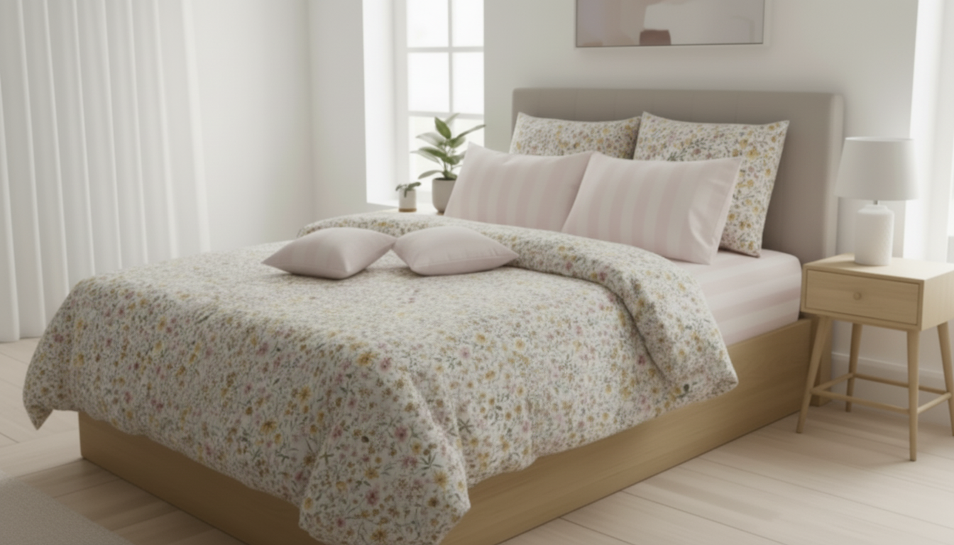 IV733 Cotton Duvet Cover Set - Without Filling