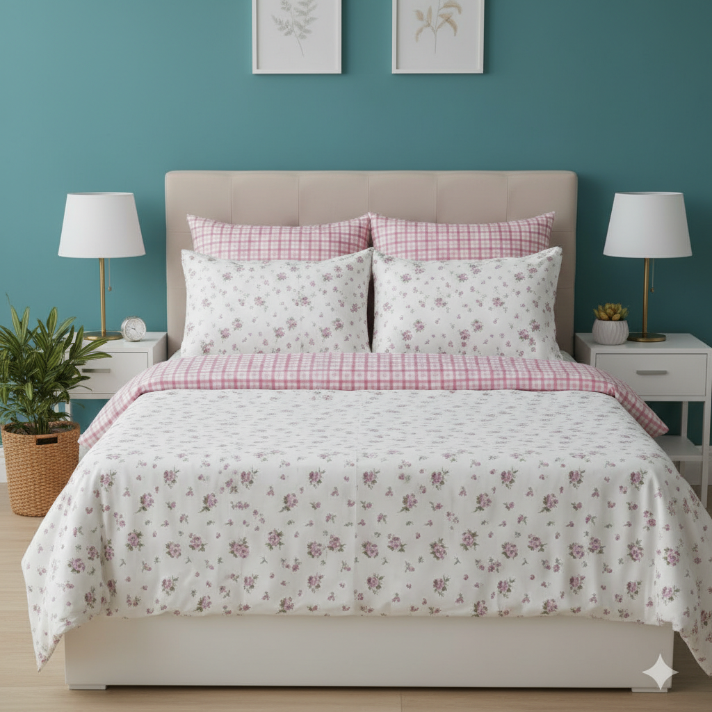 IV791 Cotton Comforter Set - Light Filling