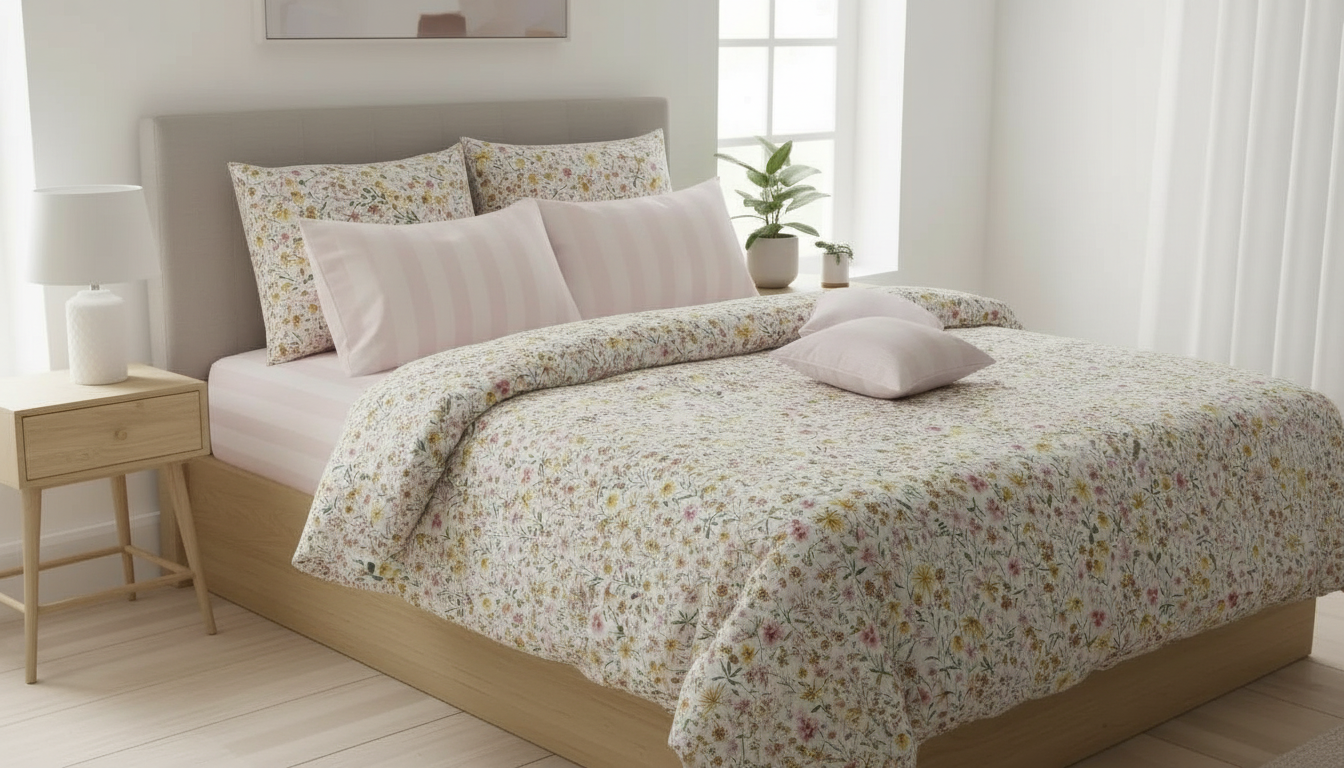 IV733 Cotton Duvet Cover Set - Without Filling