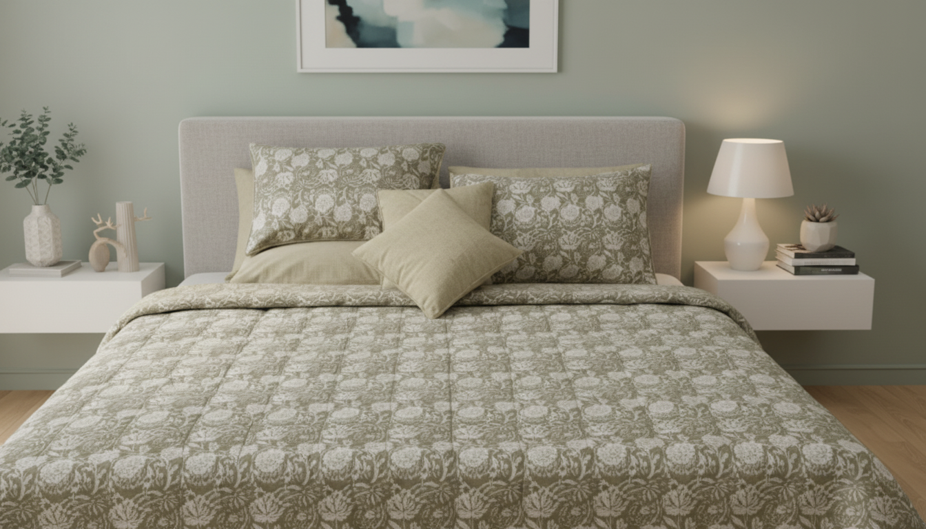 IV688 Cotton Comforter Set - Light Filling