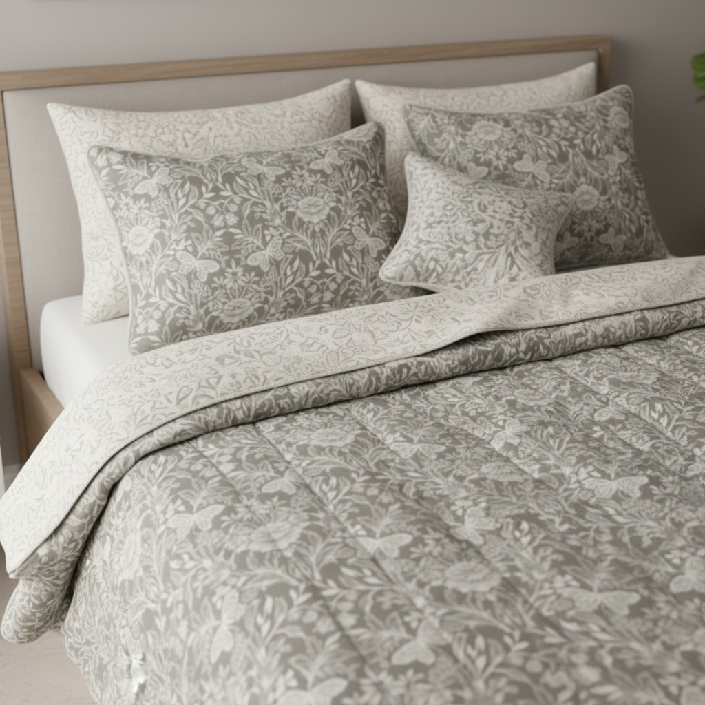 IV654 Cotton Comforter Set - Light Filling