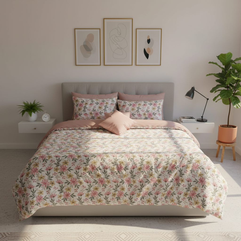 IV730 Cotton Duvet Cover Set - Without Filling