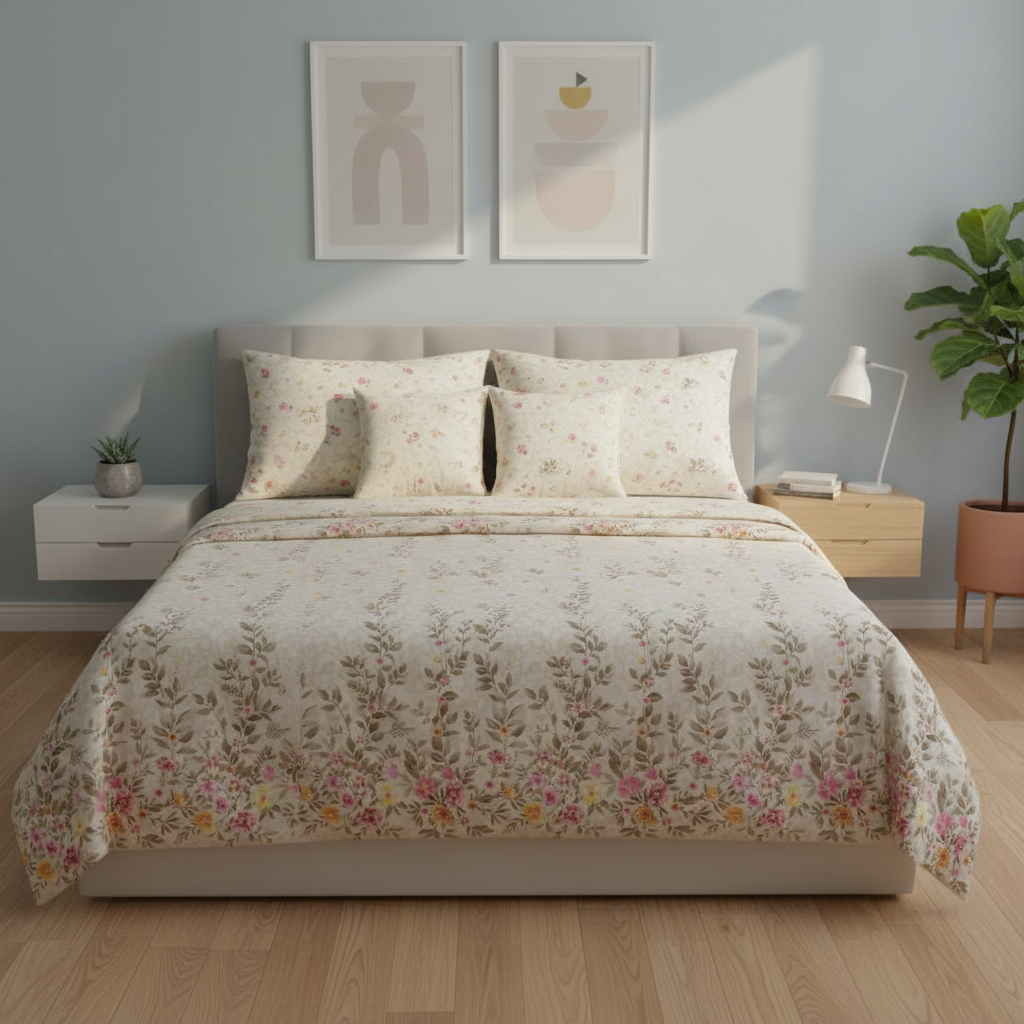 IV850 Cotton Comforter Set - Light Filling