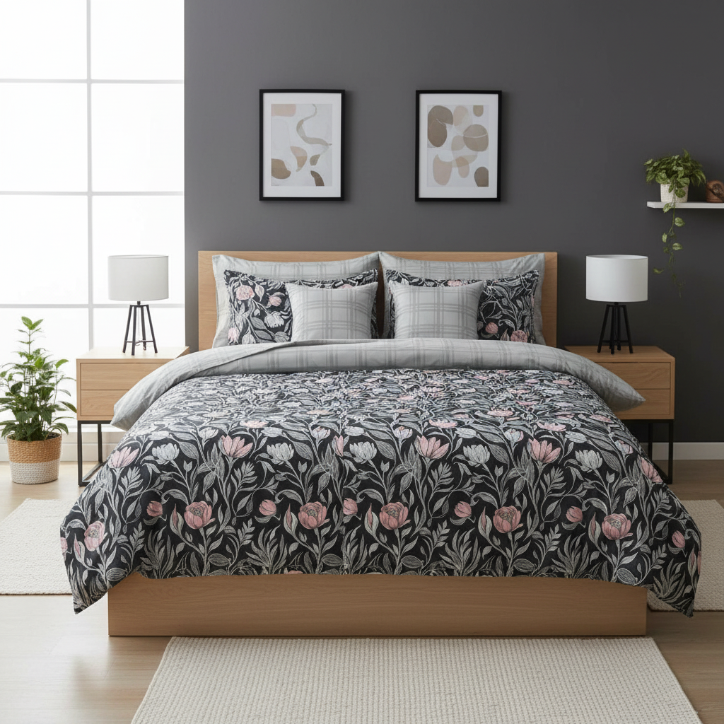 IV825 Cotton Duvet Cover Set - Without Filling