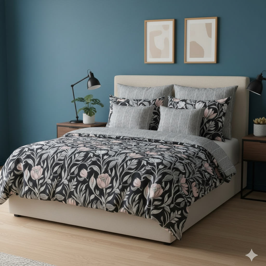 IV777 Cotton Comforter Set - Light Filling