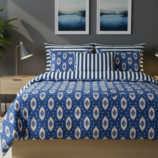 IV821 Cotton Comforter Set - Light Filling