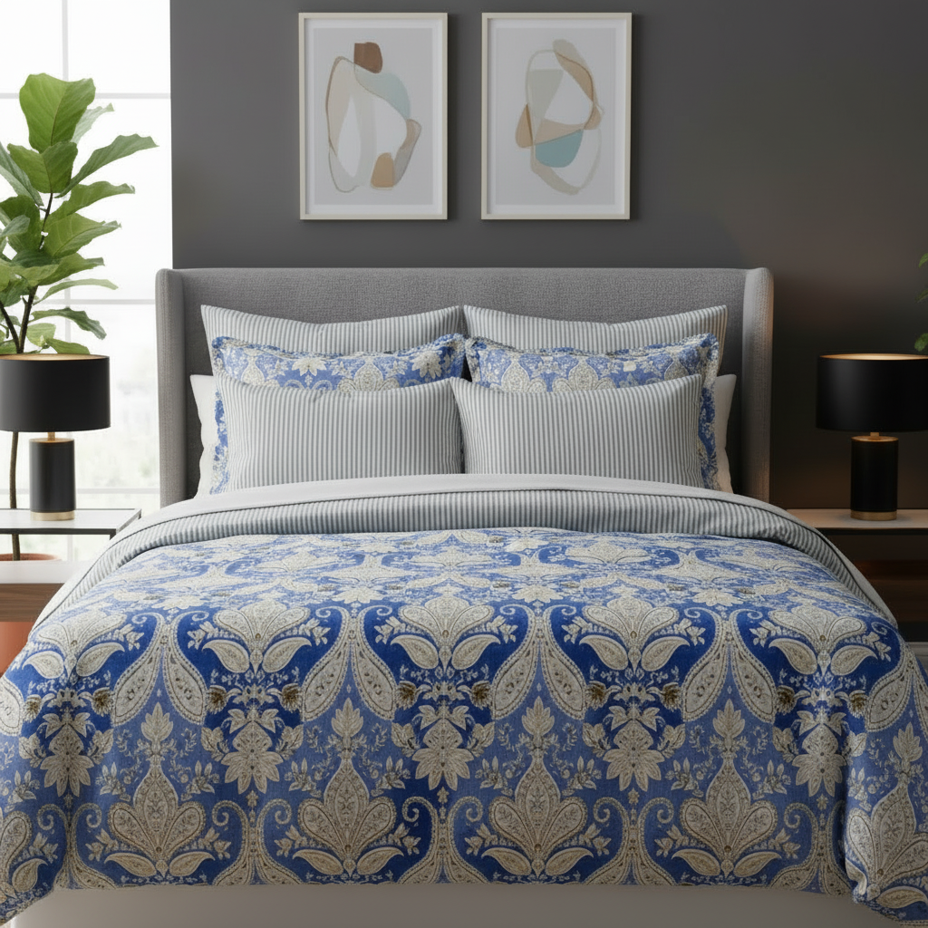 IV856 Cotton Duvet Cover Set - Without Filling