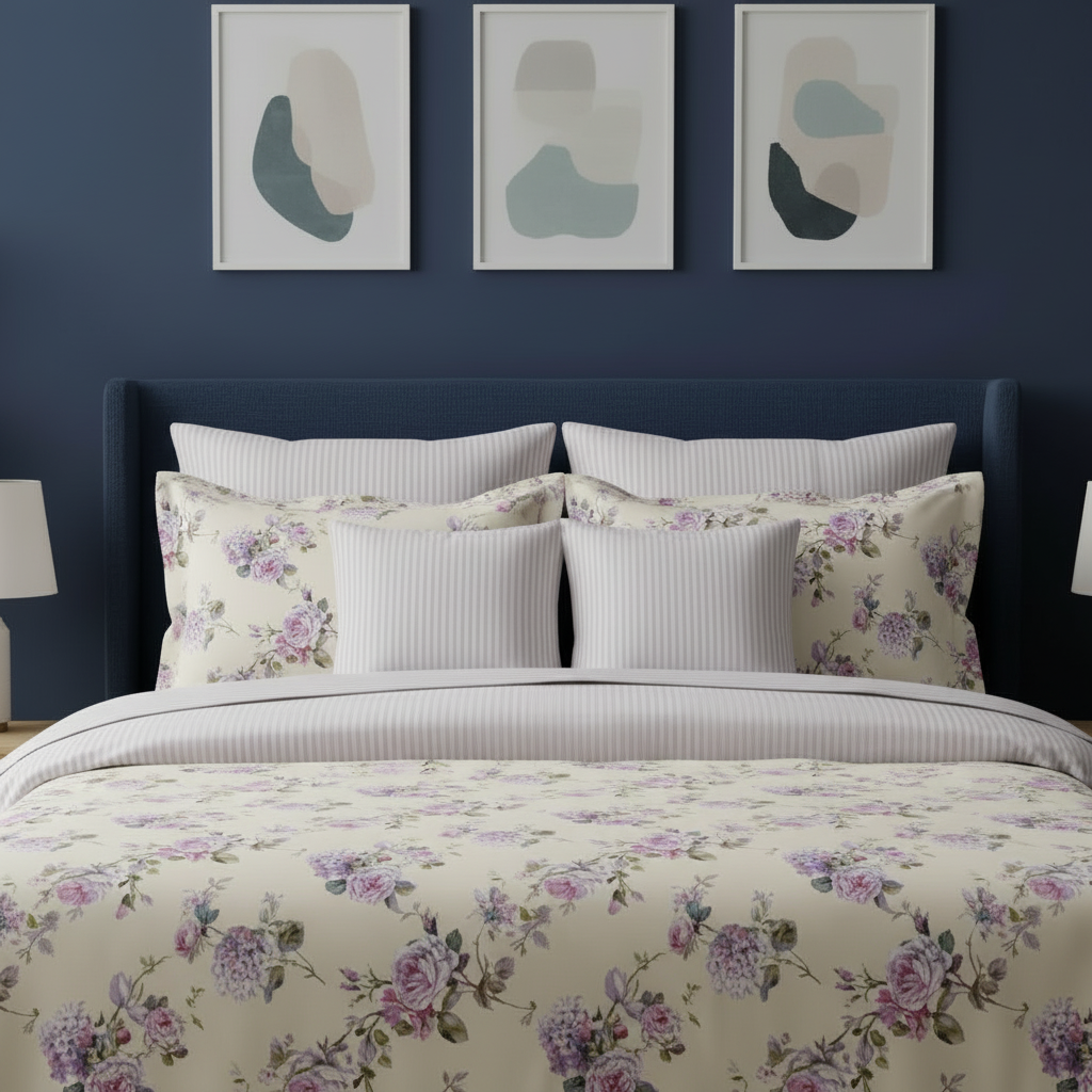 IV857 Cotton Duvet Cover Set - Without Filling