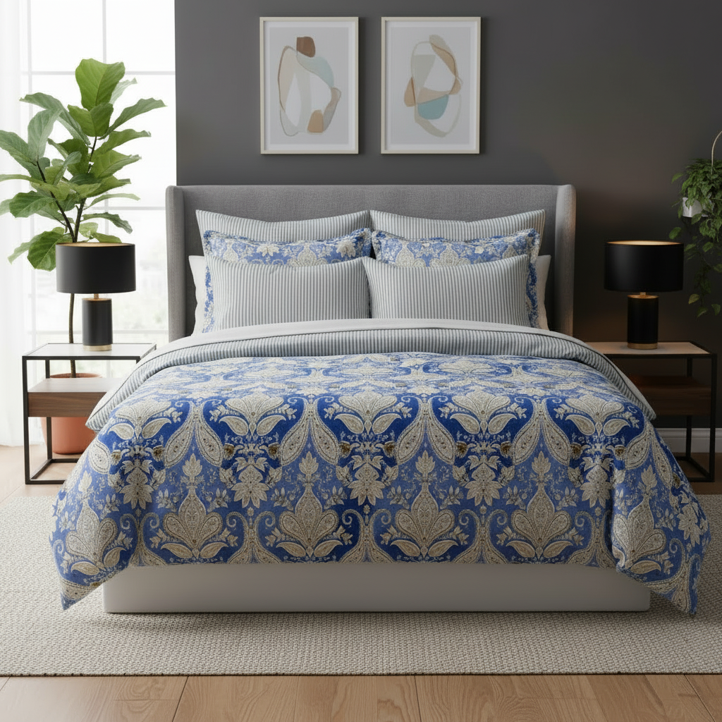 IV856 Cotton Duvet Cover Set - Without Filling
