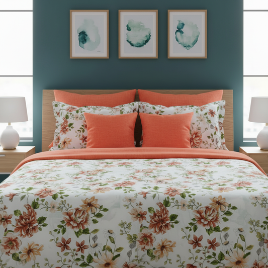 IV815 Cotton Comforter Set - Light Filling