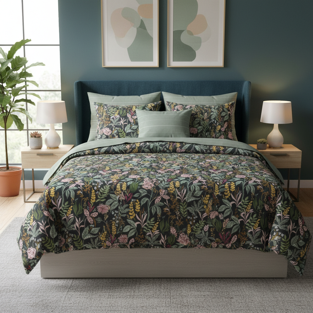 IV822 Cotton Duvet Cover Set - Without Filling