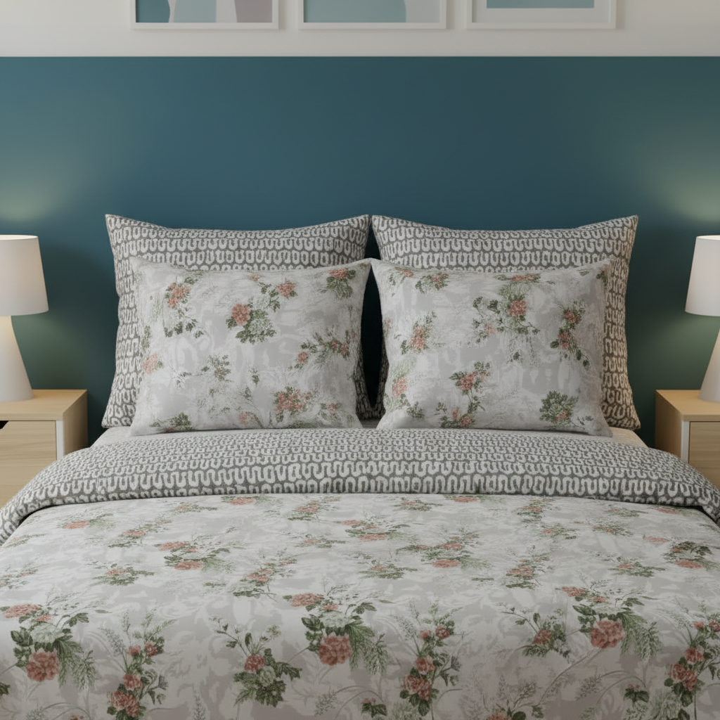 IV787 Cotton Comforter Set - Light Filling
