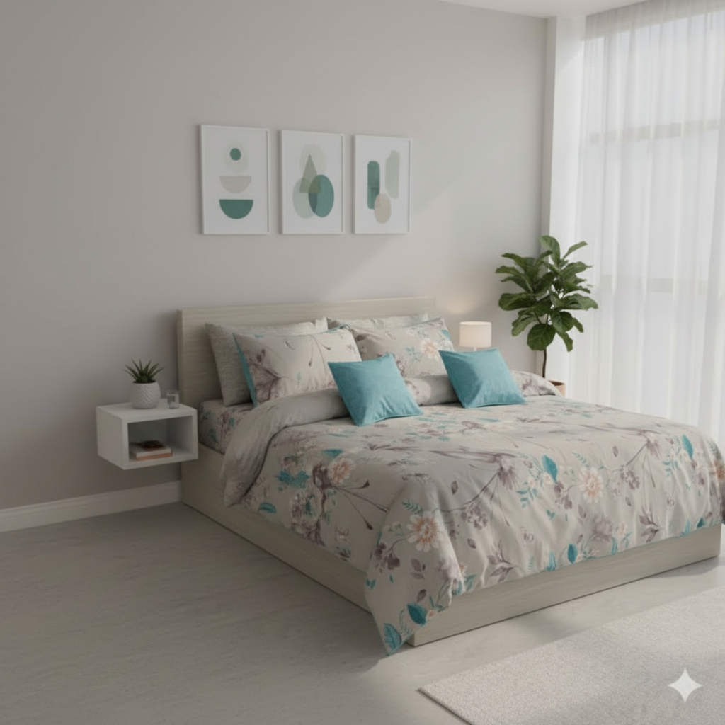 IV753 Cotton Duvet Cover Set - Without Filling