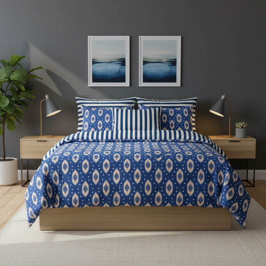 IV821 Cotton Duvet Cover Set - Without Filling