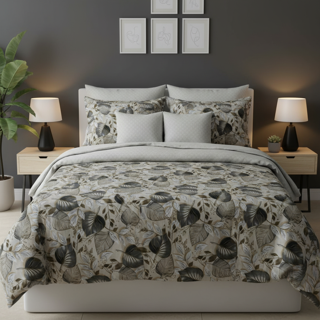 IV814 Cotton Comforter Set - Light Filling