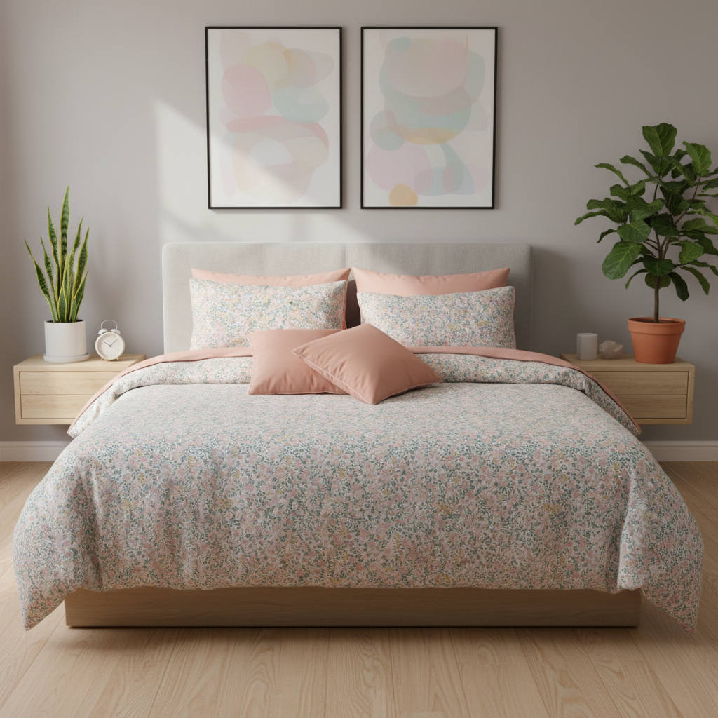 IV698 Cotton Comforter Set - Light Filling