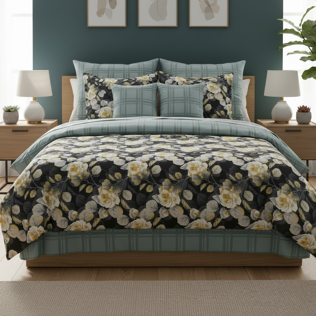 IV820 Cotton Duvet Cover Set - Without Filling