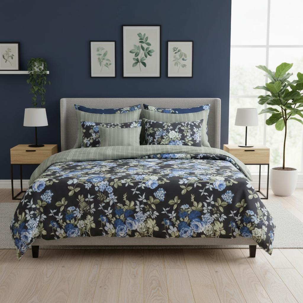 IV806 Cotton Comforter Set - Light Filling