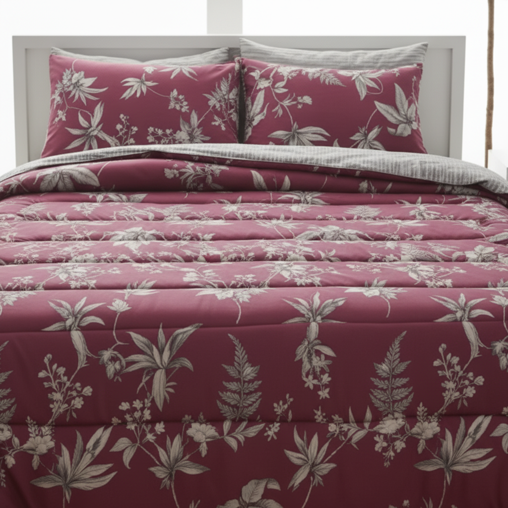 IV715 Cotton Comforter Set - Light Filling