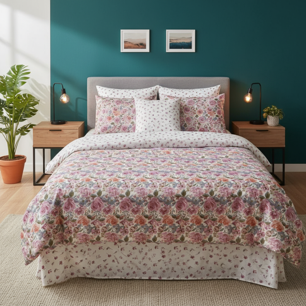 IV832 Cotton Comforter Set - Light Filling