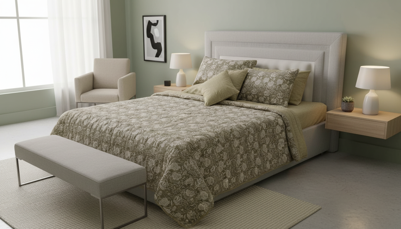 IV688 Cotton Comforter Set - Light Filling