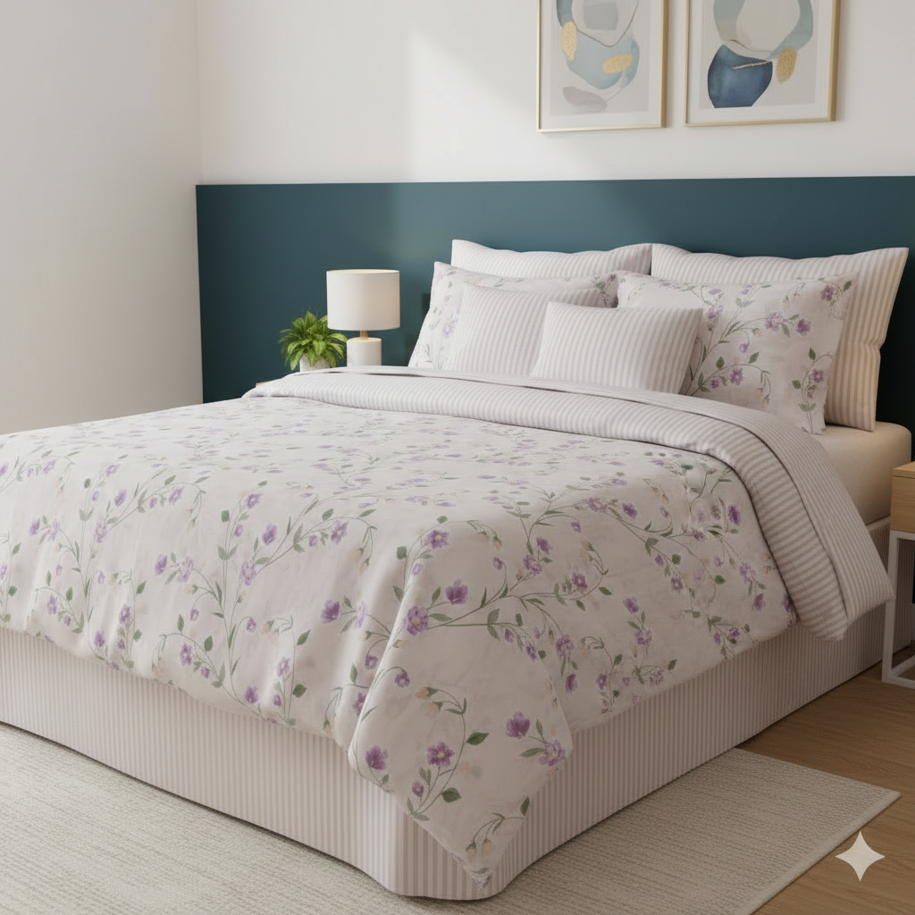 IV778 Cotton Duvet Cover Set - Without Filling