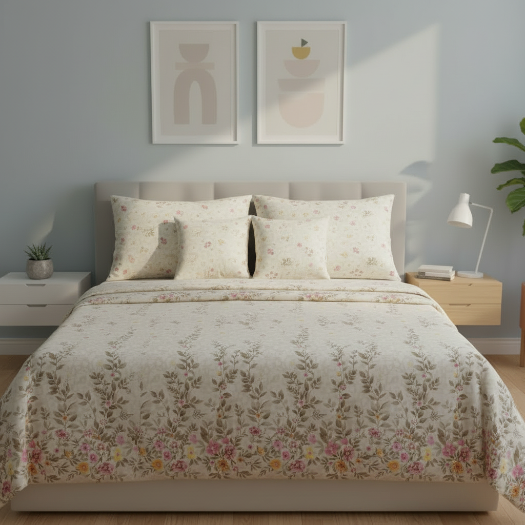 IV850 Cotton Comforter Set - Light Filling