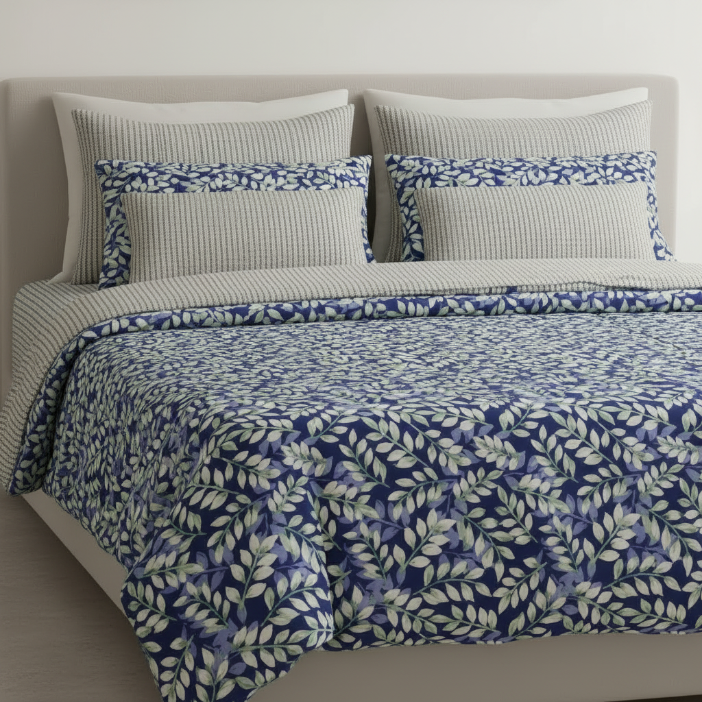 IV845 Cotton Comforter Set - Light Filling