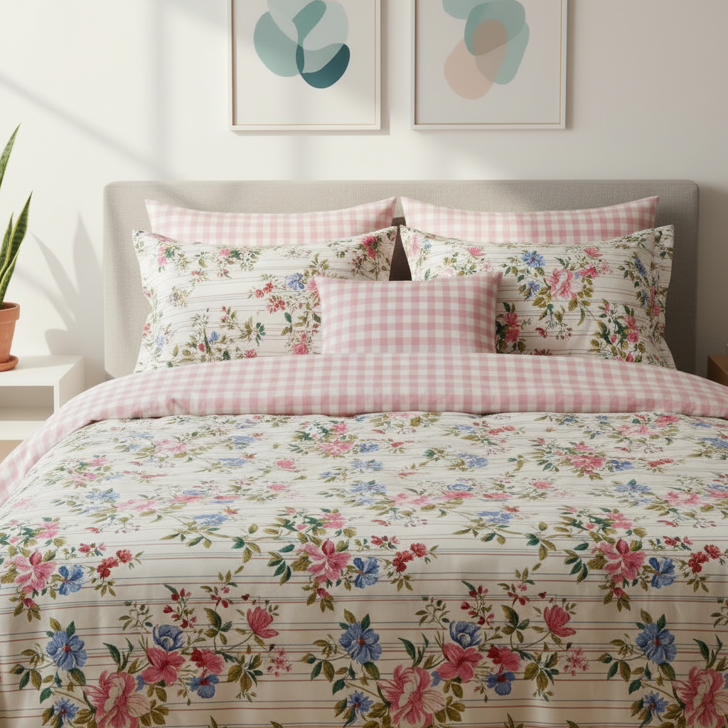IV835 Cotton Duvet Cover Set - Without Filling