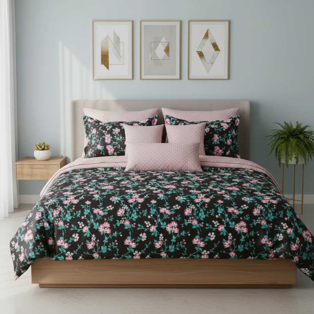 IV839 Cotton Comforter Set - Light Filling