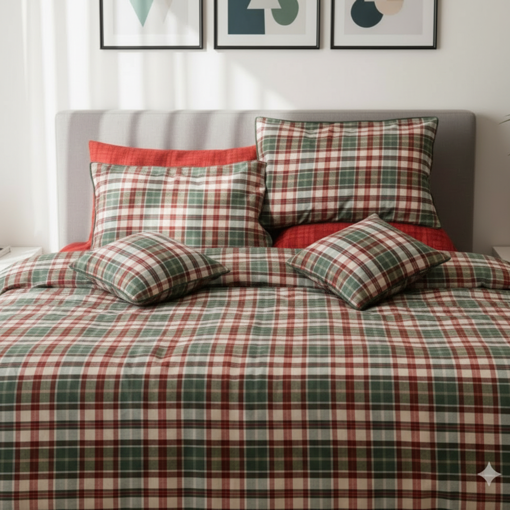 IV754 Cotton Comforter Set - Light Filling
