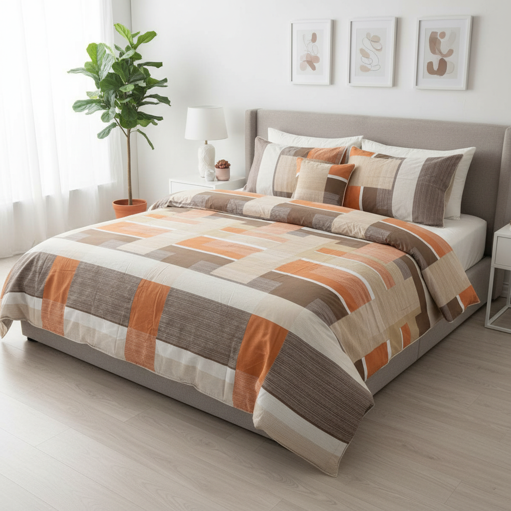 IV761 Cotton Comforter Set - Light Filling