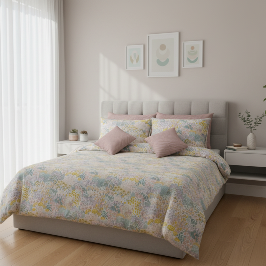 IV731 Cotton Duvet Cover Set - Without Filling