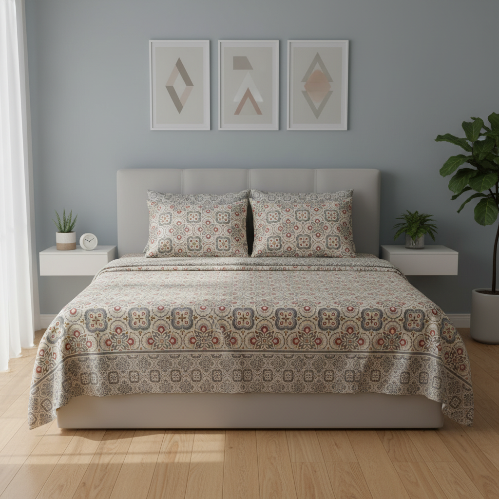IVS001 Cotton Bed Sheet Set