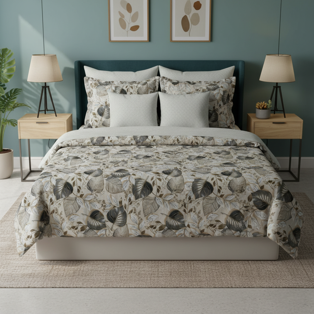 IV814 Cotton Comforter Set - Light Filling