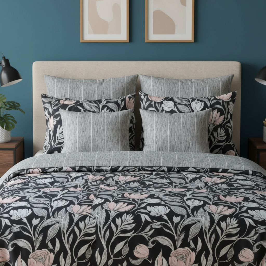 IV777 Cotton Duvet Cover Set - Without Filling