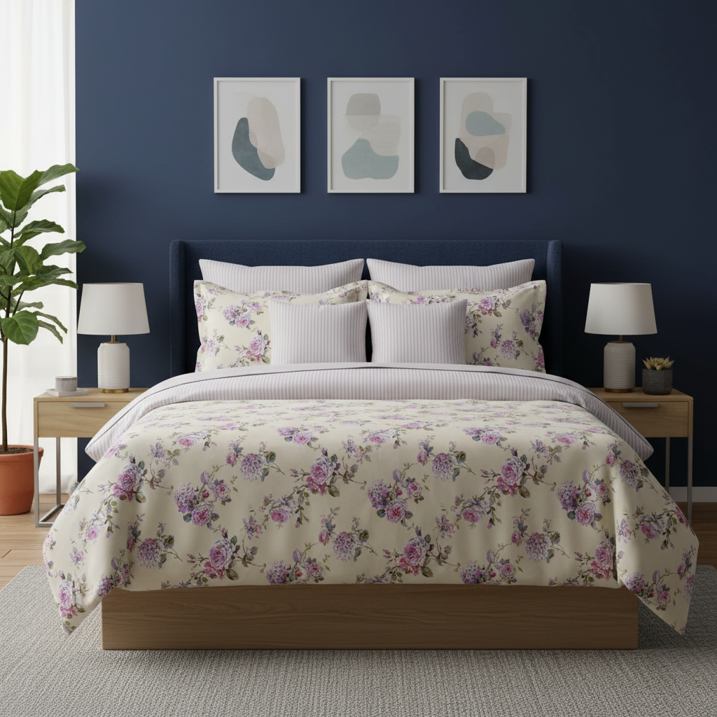 IV857 Cotton Duvet Cover Set - Without Filling