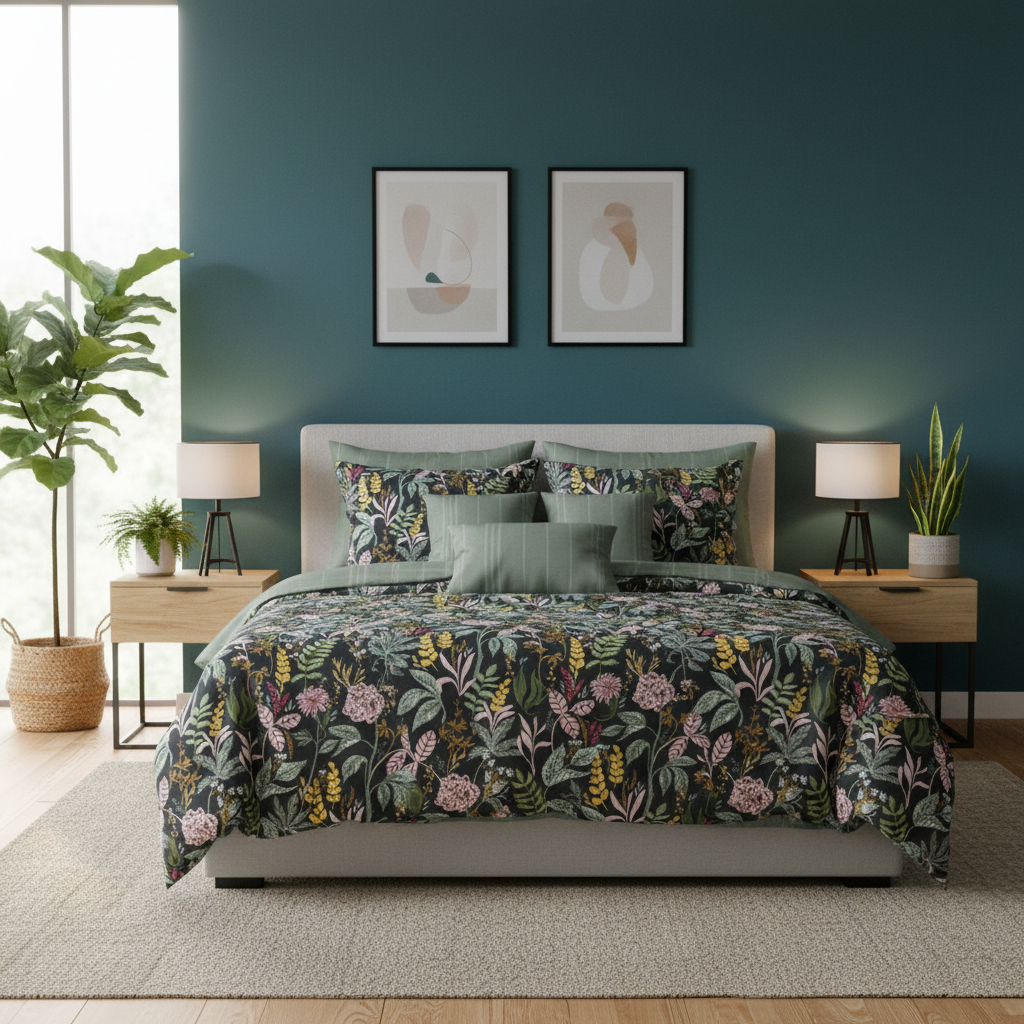 IV822 Cotton Duvet Cover Set - Without Filling