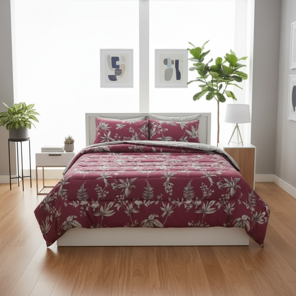 IV715 Cotton Comforter Set - Light Filling